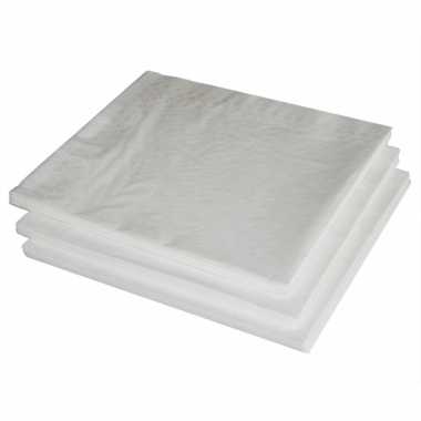 60x witte servetten 40 x 40 cm kopen