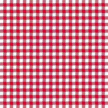 Lunchservetten met een ruit print rood/wit 3-laags 20 stuks kopen