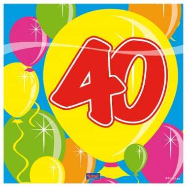 Servetten 40 jaar 25 stuks kopen