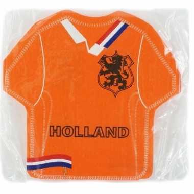 Voetbal shirt servetten oranje kopen