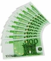 100 euro servetten