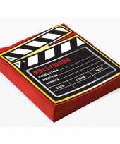 60x film thema feest servetjes 33 x 33 cm print filmbord