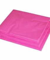 Bbq servetten fuchsia roze kleur 100 stuks