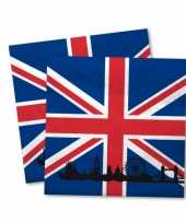 Engelse vlag servetten 40x stuks