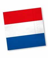 Holland rood wit blauw servetten 20 stuks