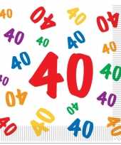 Leeftijd servetten 40 jaar 16 stuks