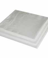 Papieren servetten wit 40x40