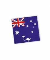 Servetten met vlag van australie 60x