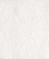 Servetten witte barok 3 laags 15 stuks