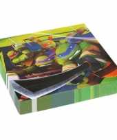 Verjaardagspartijtje ninja turtle servetten