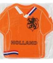 Voetbal shirt servetten oranje